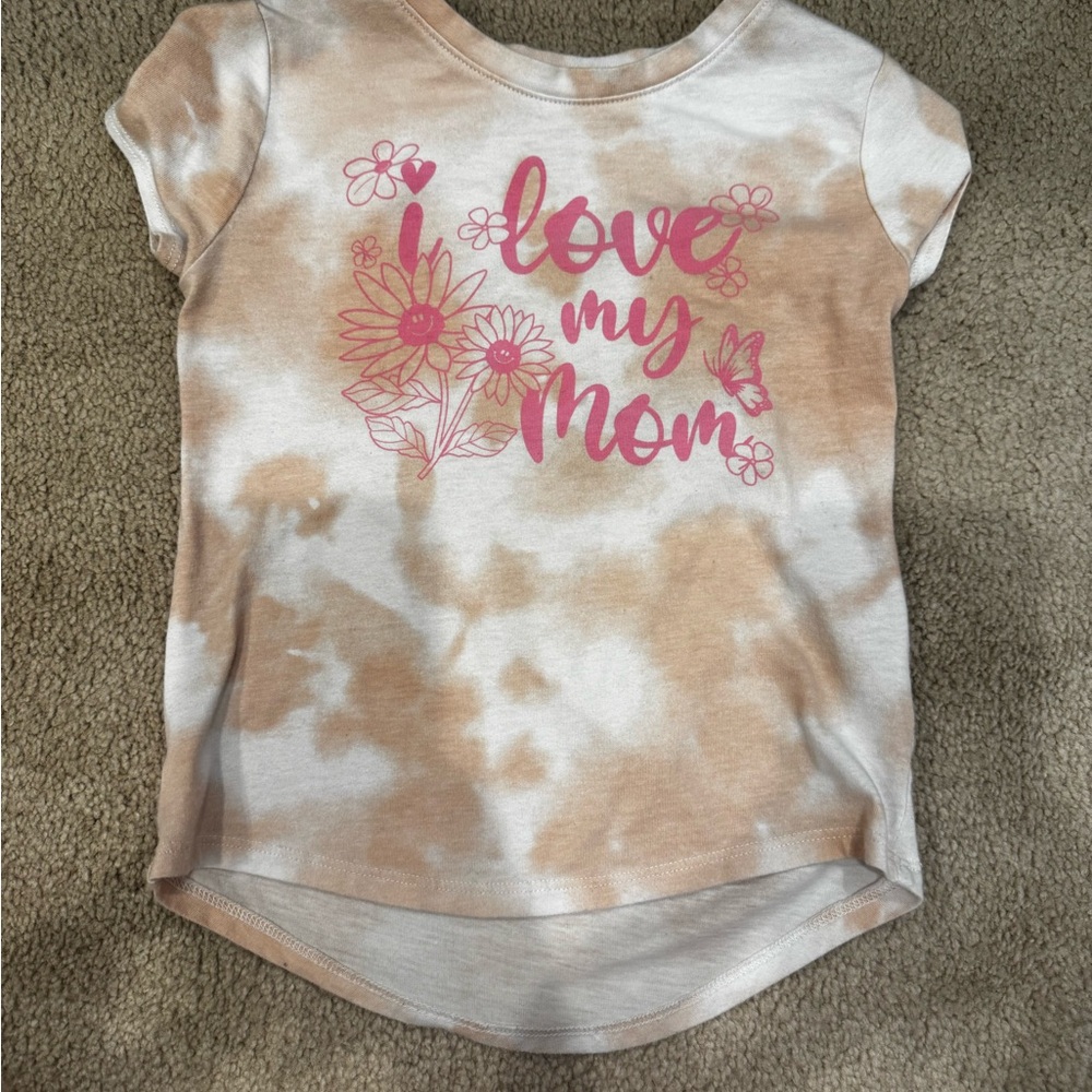 Garanimals Tan and White 'Love My Mom' Tee
